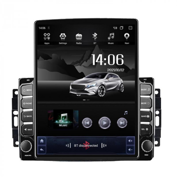 Navigatie dedicata CHRYSLER Jeep Manual H-202 ecran tip TESLA 9.7&quot; cu Android Radio Bluetooth Internet GPS WIFI 4+32GB DSP 4G O CarStore Technology