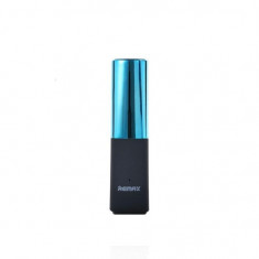 Baterie externa Powerbank Remax Lipstick RPL12 2400 mAh USB1 Albastru foto