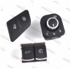 Butoane interior ornament crom mat set 8 bucati pt gama Volkswagen