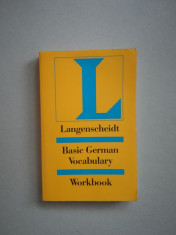 Langenscheidt - Basic German vocabulary (workbook) (in limba engleza) foto