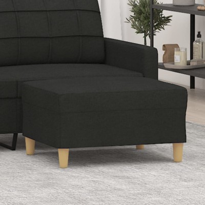 Taburet, negru, 70x55x41 cm, material textil foto