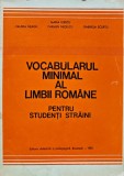 Cumpara ieftin Vocabularul minimal al limbii romane pentru studentii straini - 1981 - Maria Iliescu ($J22)