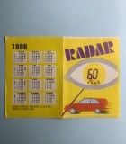 Calendar 1986 direcția circulație