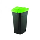 Cos de gunoi selectiv Curver cu roti, 110 L, Plastic, Rezistent la intemperii