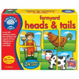 Joc educativ asociere Prietenii de la ferma FARMYARD HEADS &amp; TAILS, orchard toys