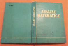 Analiza Matematica. Editura Didactica Si Pedagogica, 19?81 - O. Stanasila foto