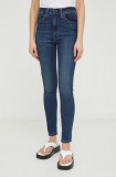 Levi&#039;s jeansi RETRO HIGH SKINNY femei, culoarea albastru marin