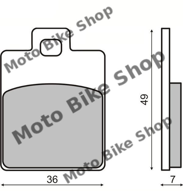 MBS Placute frana Piaggio Zip/Vespa, Cod Produs: 55494OL