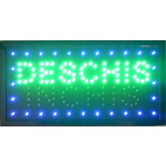 Reclama LED - Deschis Inchis - de interior, 48 x 25 cm