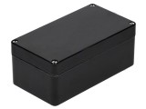 Carcasă universală neagră poliester 122x220x91 mm