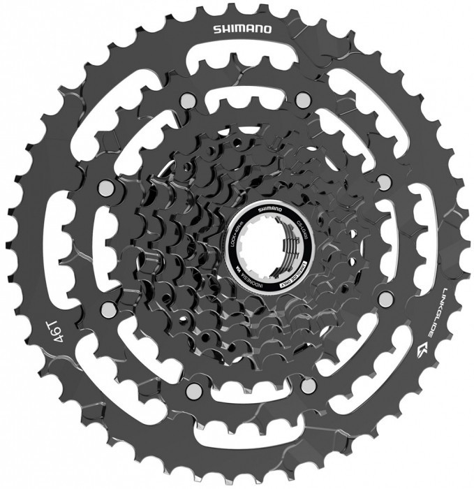 Pinion Bicicleta Shimano Cues, CS-LG400-9, 9 viteze, 11-46T, Negru Ultimate FactoryBikes