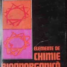 Elemente De Chimie Bioanorganica - Mihai Strajescu, Felicia Teodor ,538832