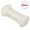 vidaXL Fr&acirc;nghie de lucru, alb, 3 mm, 500 m, polipropilenă