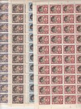 ROMANIA 1945 LP 165 CRUCEA ROSIE REGINA MAMA ELENA SET COLI 50 DE TIMBRE MNH, Nestampilat