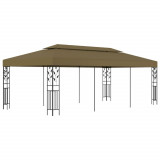 Pavilion, gri taupe, 6 x 3 m, 180 g/m&sup2; GartenMobel Dekor, vidaXL