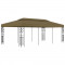 vidaXL Pavilion, gri taupe, 6 x 3 m, 180 g/m&sup2;