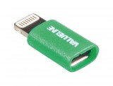 Adaptor USB Lightning tata - micro USB mama verde Valueline