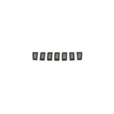Grila radiator JEEP CHEROKEE, 09.2018-, fata, cu rama crom; negru mat foto