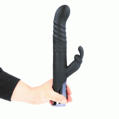 Vibrator Silver Fox Rechargeable Thrusting and Rotating Rabbit# foto