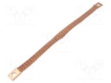 Trese bandă de &icirc;mpăm&acirc;ntare 16mm2 &Oslash;1: 9mm &Oslash;2: 9mm 120A L: 0,3m