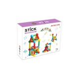Set de constructie magnetic - STICK (78 piese)