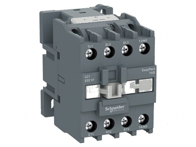 Contactor cu 3 poli și 3 contacte auxiliare - 220VAC 38A