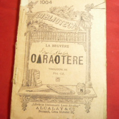 La Bruyere - Caractere -BPT 1004 ,inc.sec.XX ,Ed.Leon Alcalay ,94 pag