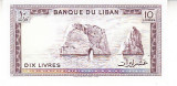 M1 - Bancnota foarte veche - Liban - 10 livres