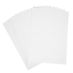 Hartie gumata A4 pentru activitati crafts,alb,grosime 1.3 mm, 10 coli set