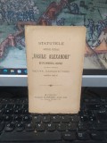 Statutele Societăței culturale Vasile Alexandri Alecsandri de pe domeniile Coroanei din com. Sadova, Damian și Piscu, jud. Dolj, București 1899, 196