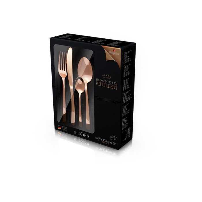 Set tacamuri cu efect oglinda 16piese Berlinger Haus, BH/2638