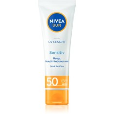 NIVEA SUN Sensitive crema protectoare pentru fata pentru piele sensibilă SPF 50 50 ml