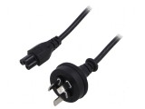 Cablu IEC C13 mamă 1,8m 3x0,75mm2 PVC negru 250V 2,5A