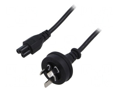 Cablu IEC C13 mamă 1,8m 3x0,75mm2 PVC negru 250V 2,5A foto