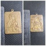 Iconita din Bronz Maica Domnului.