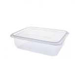 Set 100x Caserole PET Transparent capac atasat 750gr DNC29540