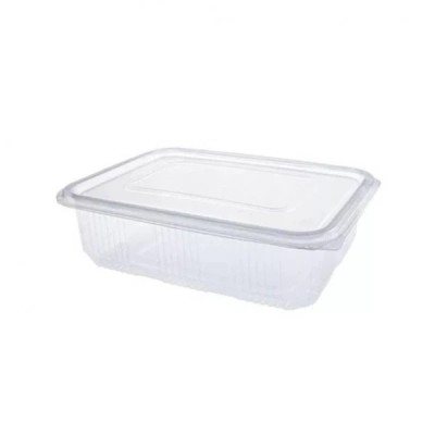 Set 100x Caserole PET Transparent capac atasat 750gr DNC29540 foto