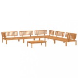 Set canapea gradina din paleti, 6 piese, lemn masiv de acacia