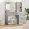 VidaXL Masă de Machiaj cu sertar Gri 78,5 x 41 x 135 cm Lemn compozit