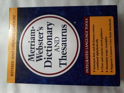 Merriam Websters Dictionary and Thesaurus foto