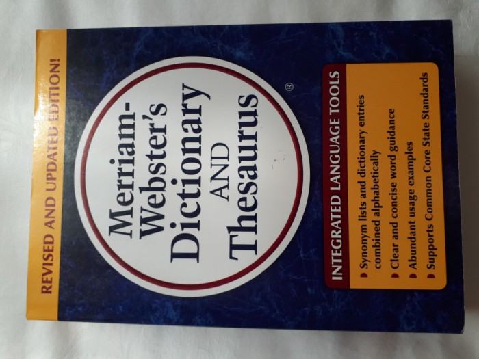 Merriam Websters Dictionary and Thesaurus