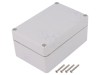 Carcasă universală KRADEX ABS IP67 gri, dimensiuni 78 x 118 x 54 mm, cu bucșă alamă