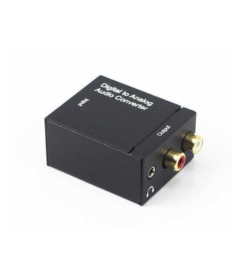 Convertor TOSLINK OPTIC +RCA DIGITAL la RCA ANALOG AUDIO 2x RCA foto