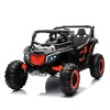 Kinderauto Warrior 4x4, UTV electric pentru copii 2-6 ani, 120W, 12V 7Ah, echipare Premium, negru