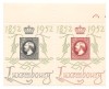 Luxemburg 1952 Mi 488/89 pair MNH - 100 de ani de timbre, Nestampilat