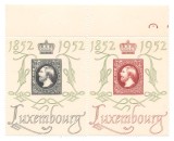 Luxemburg 1952 Mi 488/89 pair MNH - 100 de ani de timbre, Nestampilat