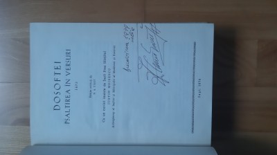 Dosoftei - Psaltirea in versuri 1673 ( 1974 ) foto