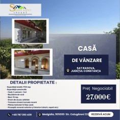 Casă de Vis &icirc;n Satul Rasova, Constanța