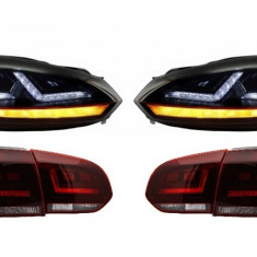 Faruri Osram LED VW Golf 6 VI (2008-2012) cu Stopuri LEDriving Semnal Dinamic Performance AutoTuning