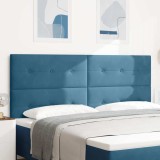 Cumpara ieftin Tăblie cap cu lumini cu bandă LED albastru 100 cm Catifea